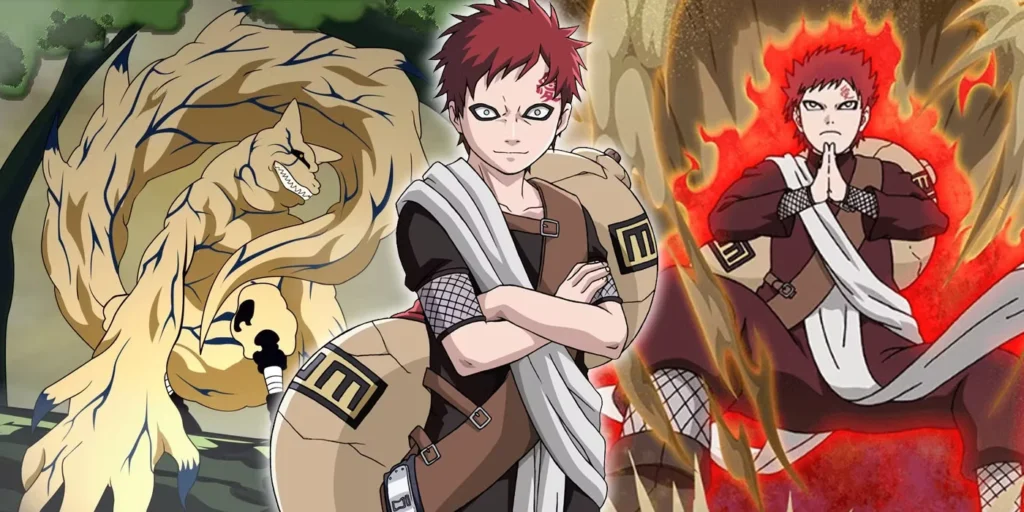 Gaara using sand attack