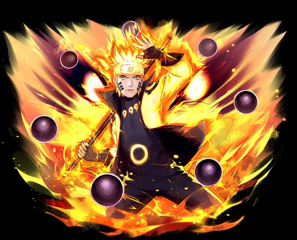 Naruto in Sage of Six Paths mode